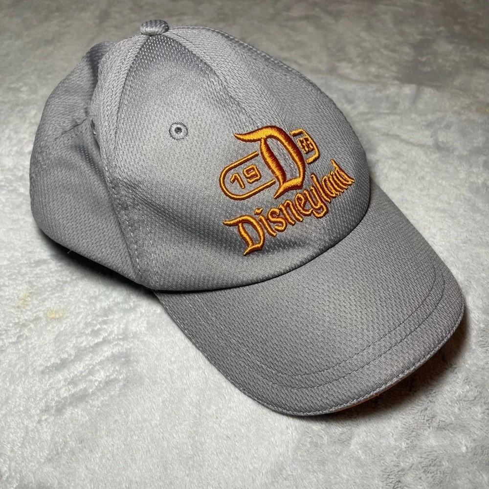Disney Parks Disneyland Hat Adult Grey Mesh Performance Baseball Cap Adjustable